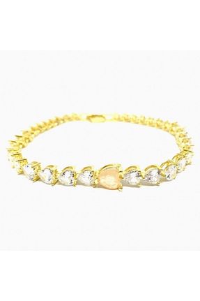 دستبند نقره زرد زنانه 925 عیار CAKA TAKI - کد 286572702