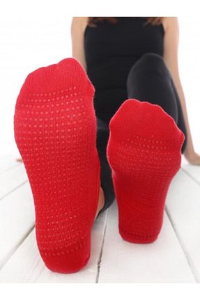 جوراب اسپرت قرمز زنانه پنبه ای UNLIMITED LEGWEAR - کد 76339696