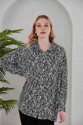 پیراهن مشکی زنانه اورسایز My Style - کد 286474379