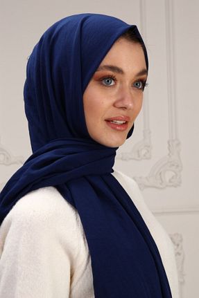 شال سرمه ای زنانه پنبه ای Helya - کد 286615280