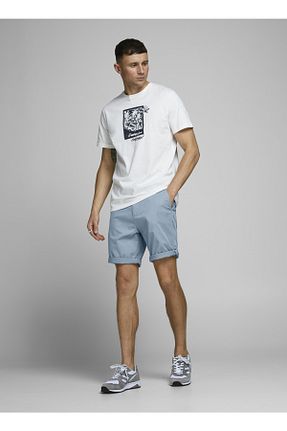 شوارک اسپرت سرمه ای مردانه بلند Jack & Jones - کد 286634005