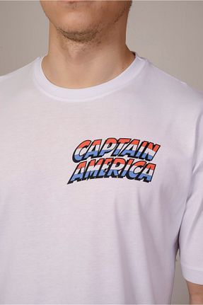 تیشرت سفید مردانه اورسایز COTTONRULZ - کد 287023458