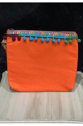کیف پورتفوی و کلاچ نارنجی زنانه پارچه ای Gönülden Tasarım - کد 286922949