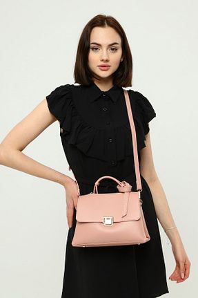کیف دوشی صورتی زنانه چرم مصنوعی PROFASHION ÇANTA VE AKSESUAR - کد 240136834