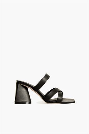 کفش پاشنه بلند کلاسیک مشکی زنانه چرم Shoes & More - کد 288853083