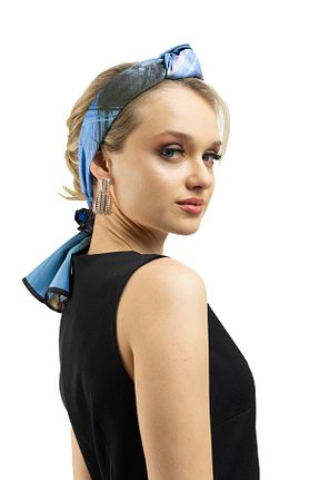 دستمال گردن رنگی زنانه ابریشم Sarar - کد 274078569