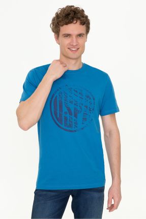تی شرت آبی مردانه رگولار کد 287406213