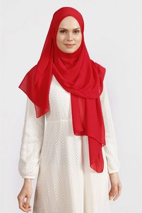شال قرمز زنانه شیفون Differenza - کد 72437721