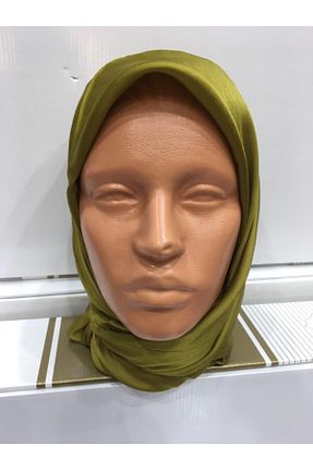 روسری سبز ساتن MİSS İPEK - کد 72684041