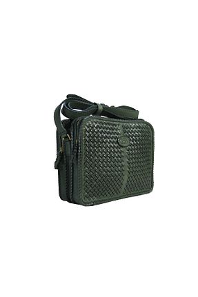 کیف پستچی سبز زنانه چرم خالص Gön - کد 35195988