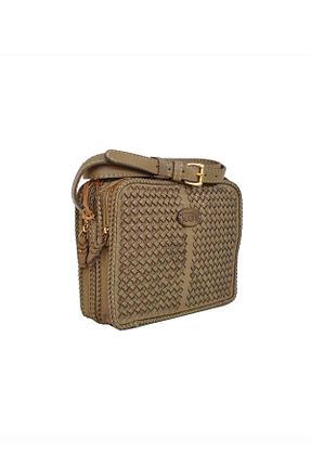 کیف پستچی سبز زنانه چرم خالص Gön - کد 35196061