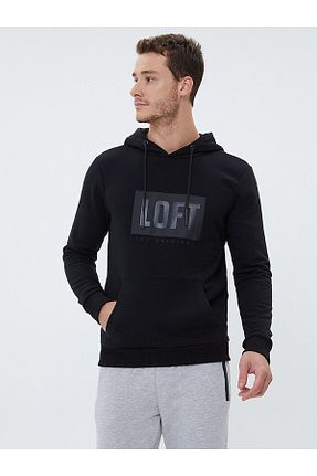 سوئیشرت مشکی مردانه ساده Loft - کد 58838660