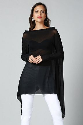 تونیک مشکی زنانه بافتنی Quincey - کد 3690621