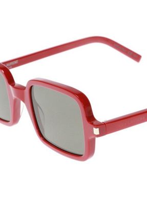 عینک آفتابی خاکی زنانه UV400 Saint Laurent - کد 46407628