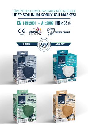 ماسک FFP و N95 رنگی Musk - کد 234745966