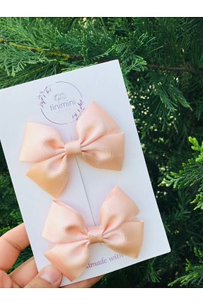 گیره سر صورتی بچه گانه ساتن Fleur De Luna - کد 288285641