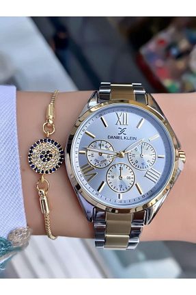 ساعت مچی طلائی زنانه 36-40 میلی متر Daniel Klein - کد 250018115