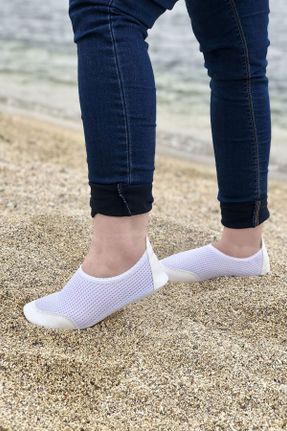 کفش ساحلی سفید زنانه پارچه نساجی کد 268196062