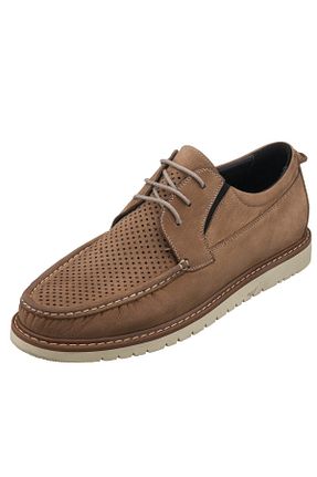 کفش کژوال بژ مردانه چرم خالص İriadam - کد 289789906
