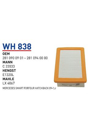 ست فیلتر خودرو WUNDER - کد 289806191