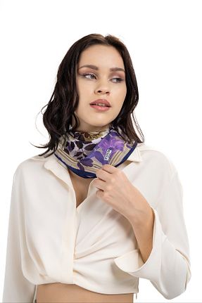 دستمال گردن رنگی زنانه ابریشم Sarar - کد 290290148