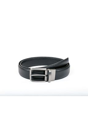 کمربند مشکی زنانه چرم خالص bellt company - کد 289295966