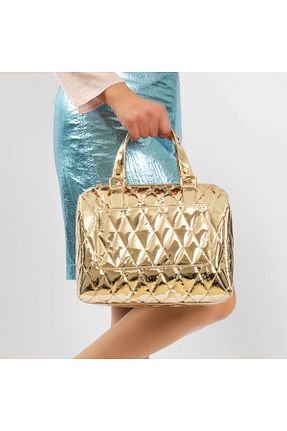 کیف دستی طلائی زنانه سایز متوسط TAKO TASARIM & FİESTA - کد 288730175