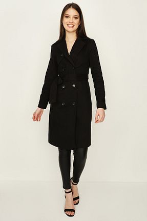 ترنچکت مشکی زنانه پنبه ای Select Moda - کد 208561679