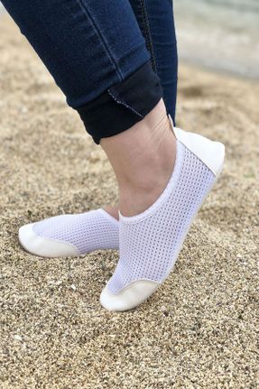 کفش ساحلی سفید زنانه پارچه نساجی کد 268196062