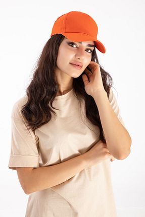 کلاه نارنجی زنانه پنبه ای Accesory City - کد 290156119