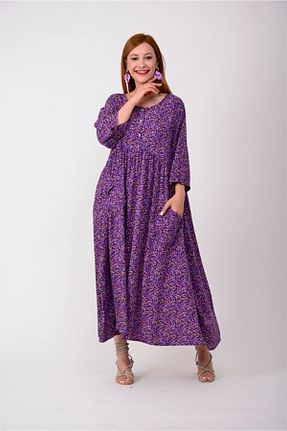 لباس بنفش زنانه بافتنی ZTO - کد 290519123