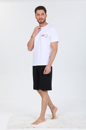 ست لباس راحتی مشکی مردانه ساده Moda Clubu - کد 290600560