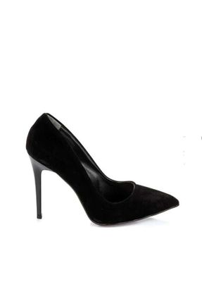 کفش مجلسی مشکی زنانه جیر پاشنه بلند ( +10 cm) پاشنه نازک کد 290631301