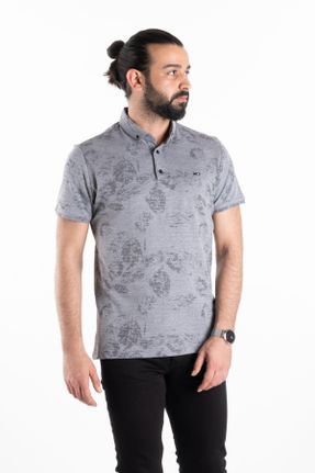 تی شرت مشکی مردانه اسلیم فیت یقه پولو پنبه (نخی) کد 290244000