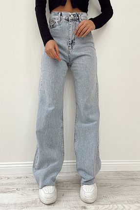 شلوار جین آبی زنانه رگولار Livik - کد 290959410
