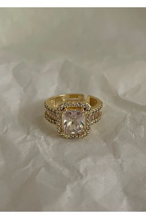 انگشتر جواهر طلائی زنانه پوشش لاکی کد 291798441
