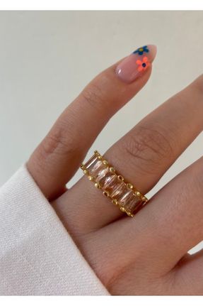 انگشتر جواهر طلائی زنانه پوشش لاکی کد 291788275