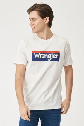 تی شرت سفید مردانه رگولار یقه گرد پنبه (نخی) کد 285832290