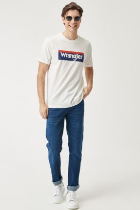 تی شرت سفید مردانه رگولار یقه گرد پنبه (نخی) کد 285832290