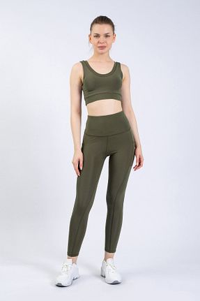 ساق شلواری اسپرت خاکی زنانه بلند The Step Sports - کد 292773486