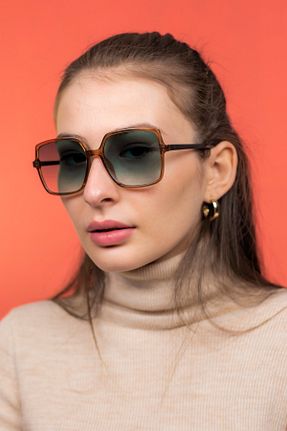 عینک آفتابی قهوه ای زنانه UV400 Focus On - کد 256815240
