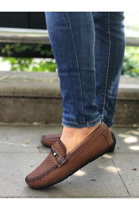 کفش لوفر قهوه ای مردانه چرم مصنوعی Zegeshoes - کد 81095700