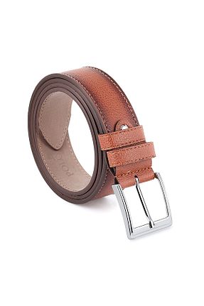 کمربند قهوه ای مردانه چرم مصنوعی polo air - کد 270884264