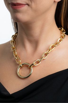 گردنبند جواهر طلائی زنانه روکش طلا کد 73103941