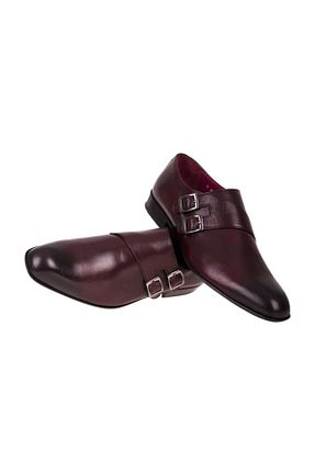 کفش کلاسیک زرشکی مردانه پاشنه کوتاه (1 - 4 سانتی متر) BLU - کد 36866351