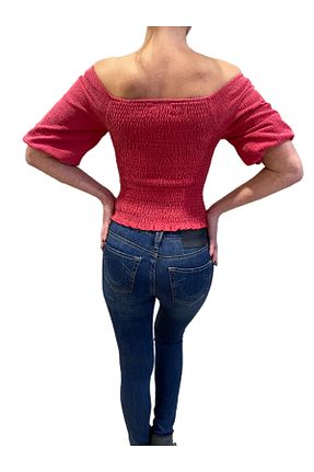 تیشرت قرمز زنانه اسلیم فیت Anthropologie - کد 93584970