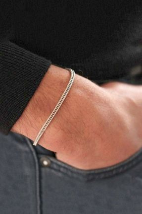 دستبند استیل (فولاد) زنانه روکش نقره TREND COLLECTİON - کد 294236504