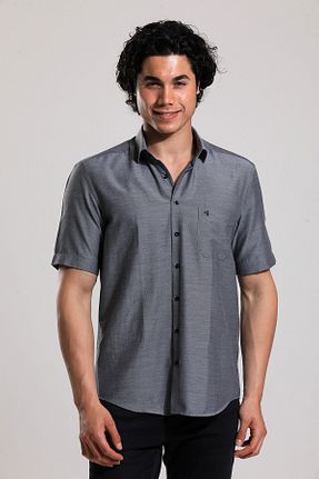 پیراهن طوسی مردانه رگولار Daniel Bessi - کد 294692314