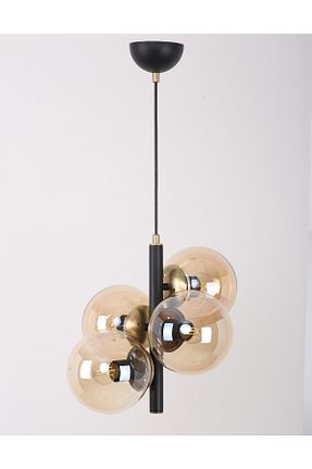 لوستر مشکی چوب MŞ Aydınlatma - کد 295327968
