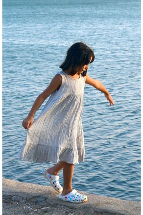 لباس طوسی زنانه بافتنی پنبه (نخی) پوشاک ساحلی کد 294125715